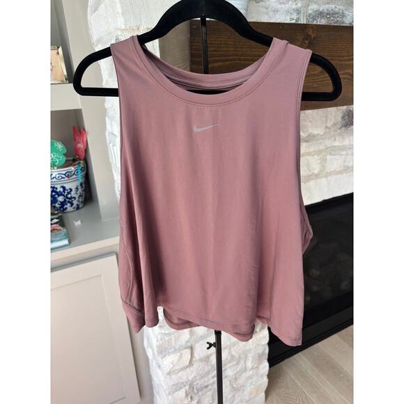 Nike Women's Mauve One Classic  Dri-FIT Cropped Tank Top Size XL - Picture 4 of 7